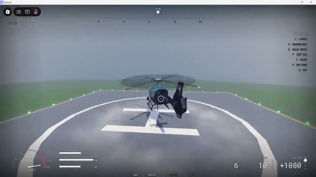 Still frame from the An EC135 with real rotor physics, not a CFrame script demo video