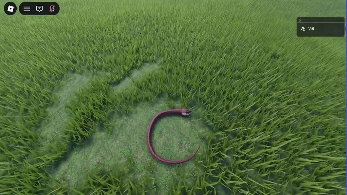 Still frame from the A snake whose body follows exactly where its head has been demo video